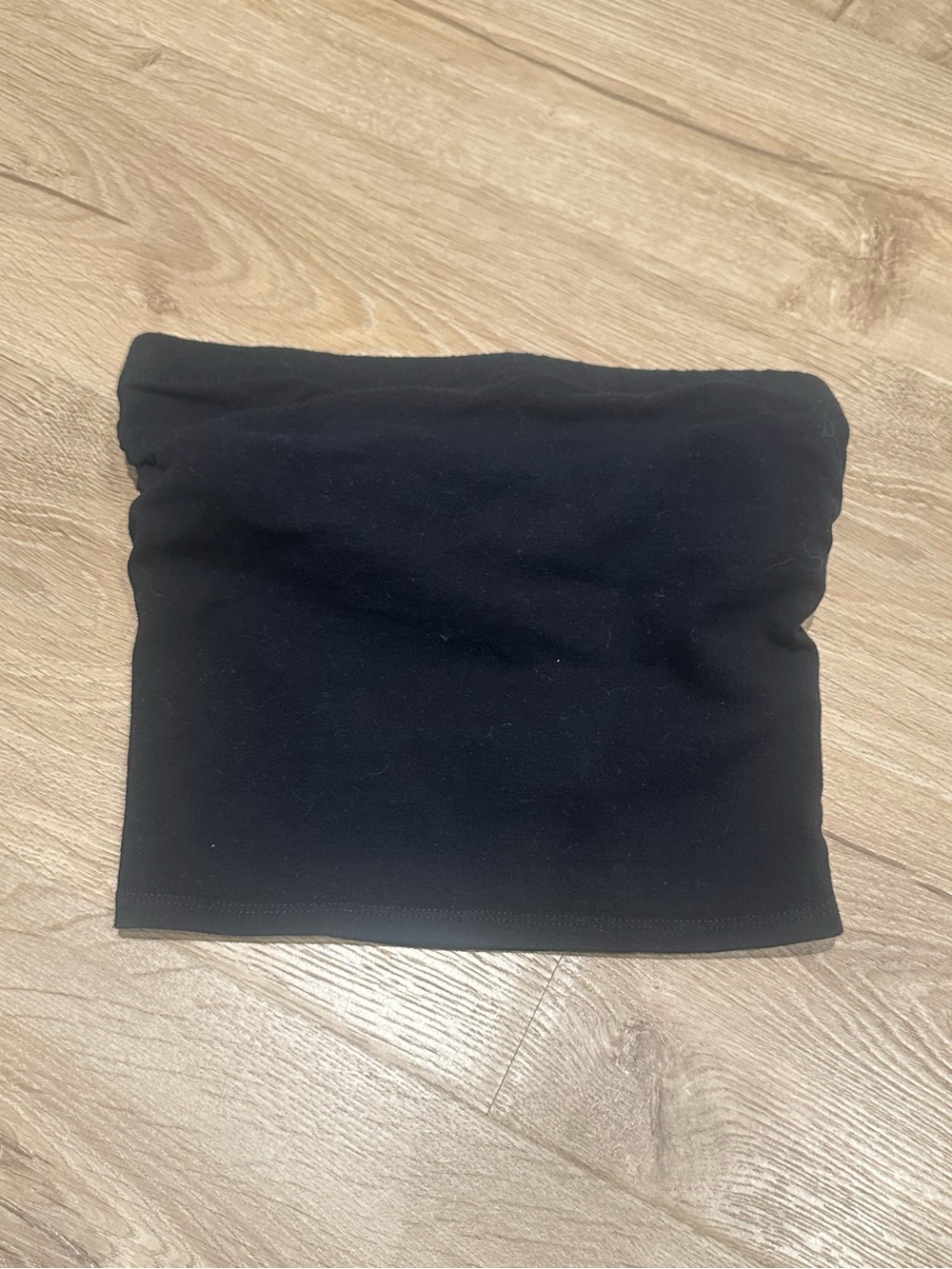 Black Strapless Tube Top - Stetch Cotton Blend